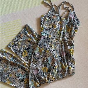 Floral Wide Leg Jumpsuit